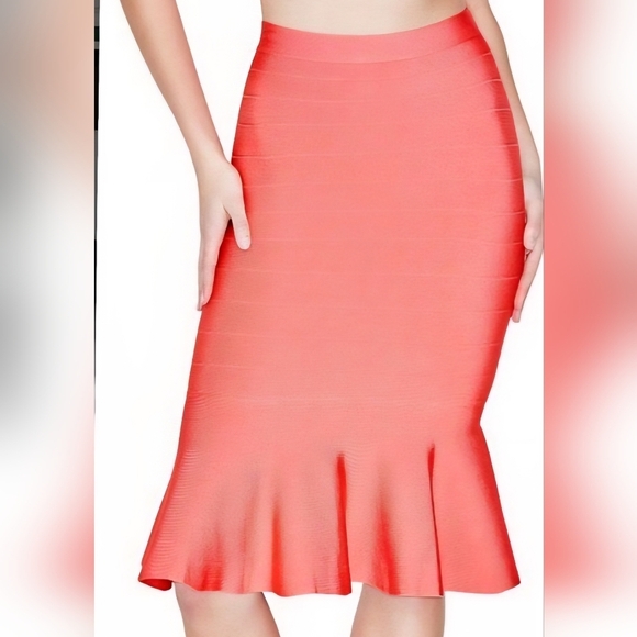 GUESS by Marciano Coral Bandage Skirt – High Stretch Bodycon, Size S - Picture 1 of 8